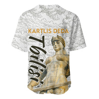 Georgia Tbilisi Clock Tower Baseball Jersey Kartlis Deda Vintage Sketch Style
