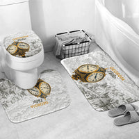 Georgia Tbilisi Clock Tower Bathroom Set Kartlis Deda Vintage Sketch Style