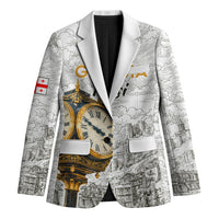 Georgia Tbilisi Clock Tower Blazer Kartlis Deda Vintage Sketch Style