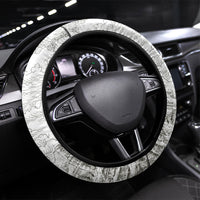 Georgia Tbilisi Clock Tower Steering Wheel Cover Kartlis Deda Vintage Sketch Style