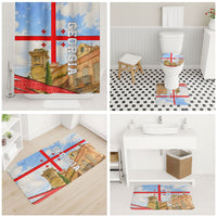 Georgia National Flag Bathroom Set Tbilisi Clock Tower Heritage Sky Art