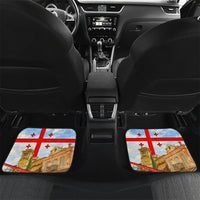 Georgia National Flag Car Mats Tbilisi Clock Tower Heritage Sky Art