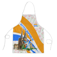 Dutch Republic Netherlands Apron Patriotism Vintage Heraldic Crest Floral Tulip