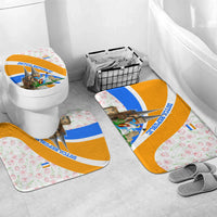 Dutch Republic Netherlands Bathroom Set Patriotism Vintage Heraldic Crest Floral Tulip