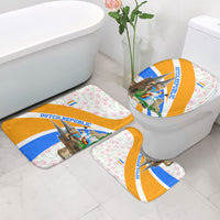 Dutch Republic Netherlands Bathroom Set Patriotism Vintage Heraldic Crest Floral Tulip