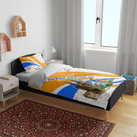 Dutch Republic Netherlands Bedding Set Patriotism Vintage Heraldic Crest Floral Tulip