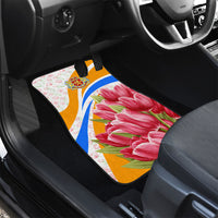 Dutch Republic Netherlands Car Mats Patriotism Vintage Heraldic Crest Floral Tulip