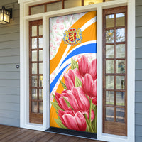 Dutch Republic Netherlands Door Cover Patriotism Vintage Heraldic Crest Floral Tulip