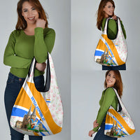 Dutch Republic Netherlands Grocery Bag Patriotism Vintage Heraldic Crest Floral Tulip