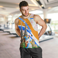 Dutch Republic Netherlands Men Tank Top Patriotism Vintage Heraldic Crest Floral Tulip