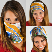 Dutch Republic Netherlands Neck Gaiter Patriotism Vintage Heraldic Crest Floral Tulip