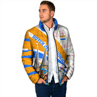 Dutch Republic Netherlands Padded Jacket Patriotism Vintage Heraldic Crest Floral Tulip