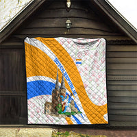 Dutch Republic Netherlands Quilt Patriotism Vintage Heraldic Crest Floral Tulip