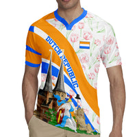Dutch Republic Netherlands Rugby Jersey Patriotism Vintage Heraldic Crest Floral Tulip