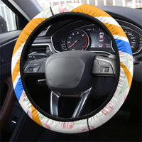 Dutch Republic Netherlands Steering Wheel Cover Patriotism Vintage Heraldic Crest Floral Tulip