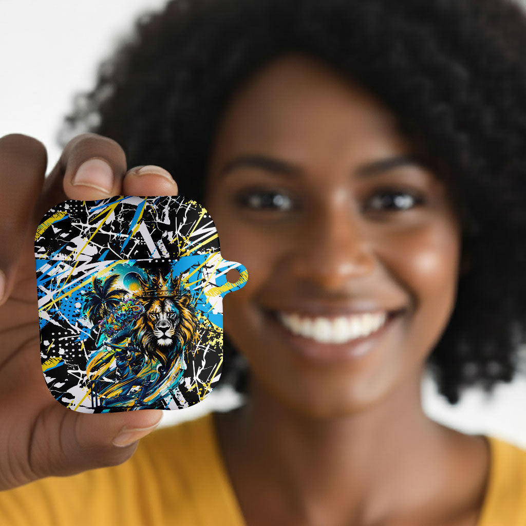 Saint Lucia Kings Cricket AirPods Case Born To Lead Caribbean Cricket Graffiti Splash Art