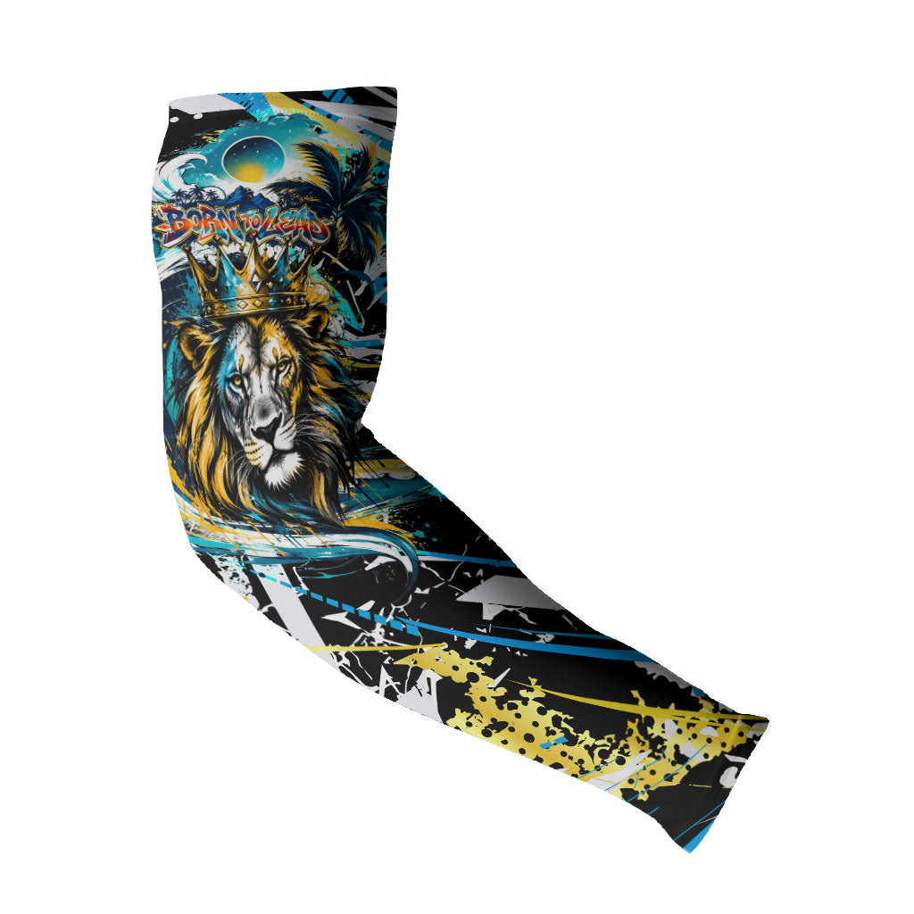 Saint Lucia Kings Cricket Arm Sleeves Born To Lead Caribbean Cricket Graffiti Splash Art