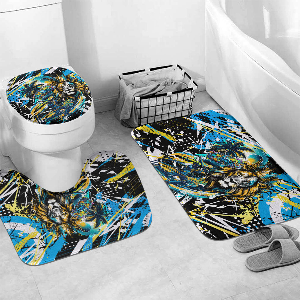 Saint Lucia Kings Cricket Bathroom Set Born To Lead Caribbean Cricket Graffiti Splash Art