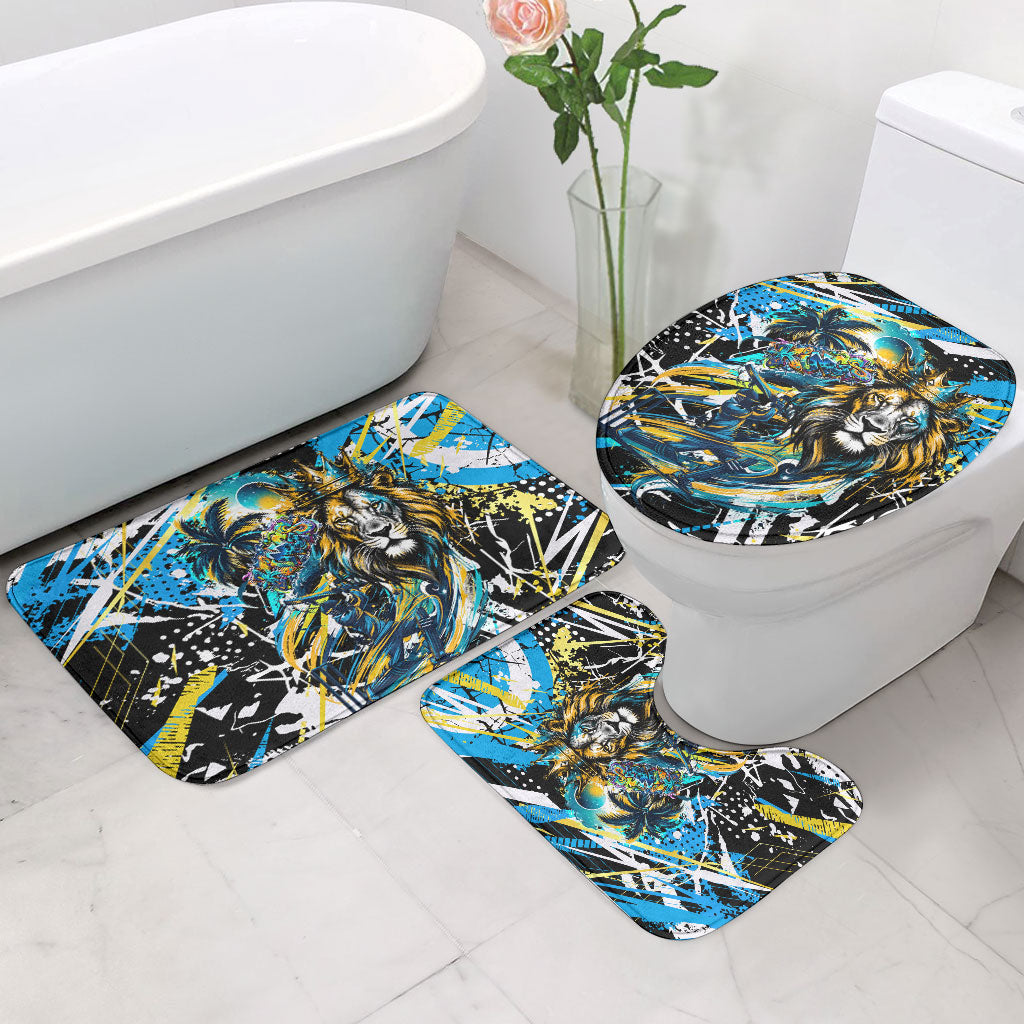 Saint Lucia Kings Cricket Bathroom Set Born To Lead Caribbean Cricket Graffiti Splash Art