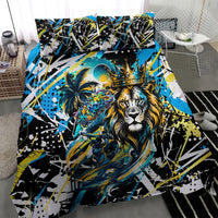 Saint Lucia Kings Cricket Bedding Set Born To Lead Caribbean Cricket Graffiti Splash Art