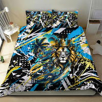 Saint Lucia Kings Cricket Bedding Set Born To Lead Caribbean Cricket Graffiti Splash Art