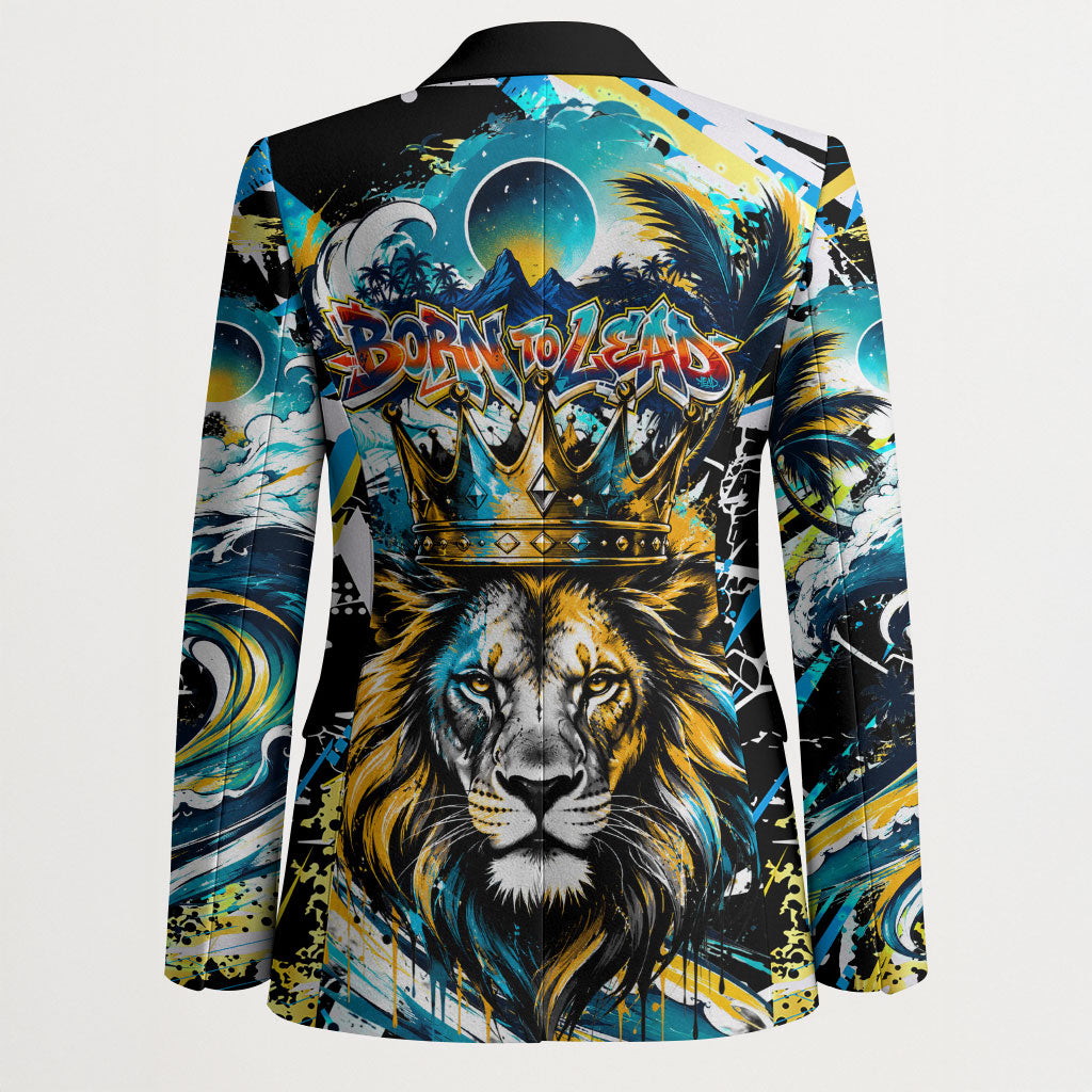 Saint Lucia Kings Cricket Blazer Born To Lead Caribbean Cricket Graffiti Splash Art