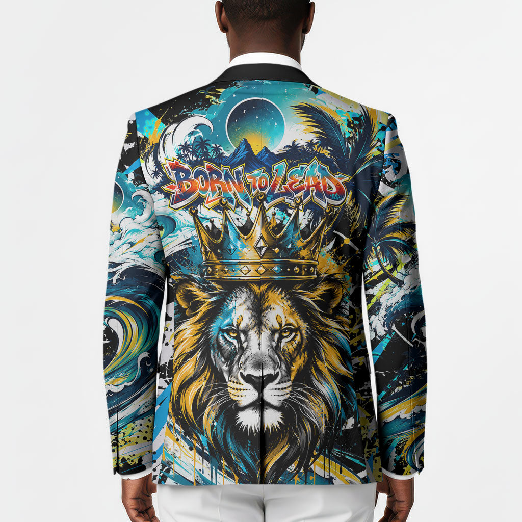 Saint Lucia Kings Cricket Blazer Born To Lead Caribbean Cricket Graffiti Splash Art