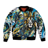 Saint Lucia Kings Cricket Bomber Jacket Born To Lead Caribbean Cricket Graffiti Splash Art
