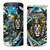 Saint Lucia Kings Cricket 4 in 1 Can Cooler Tumbler Born To Lead Caribbean Cricket Graffiti Splash Art
