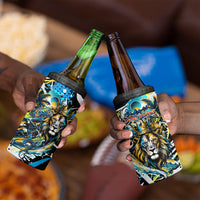 Saint Lucia Kings Cricket 4 in 1 Can Cooler Tumbler Born To Lead Caribbean Cricket Graffiti Splash Art