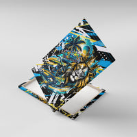 Saint Lucia Kings Cricket Canvas Wall Art Born To Lead Caribbean Cricket Graffiti Splash Art