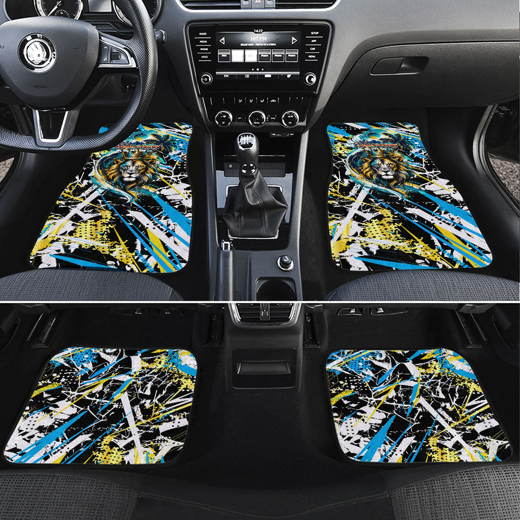Saint Lucia Kings Cricket Car Mats Born To Lead Caribbean Cricket Graffiti Splash Art