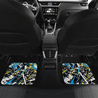 Saint Lucia Kings Cricket Car Mats Born To Lead Caribbean Cricket Graffiti Splash Art