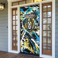 Saint Lucia Kings Cricket Door Cover Born To Lead Caribbean Cricket Graffiti Splash Art
