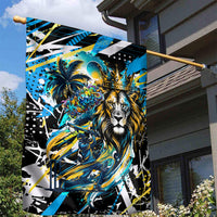 Saint Lucia Kings Cricket Garden Flag Born To Lead Caribbean Cricket Graffiti Splash Art