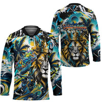 Saint Lucia Kings Cricket Hockey Jersey Born To Lead Caribbean Cricket Graffiti Splash Art