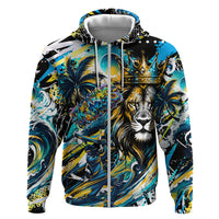 Saint Lucia Kings Cricket Hoodie Born To Lead Caribbean Cricket Graffiti Splash Art