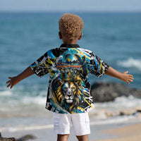 Saint Lucia Kings Cricket Kid Hawaiian Shirt Born To Lead Caribbean Cricket Graffiti Splash Art