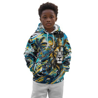 Saint Lucia Kings Cricket Kid Hoodie Born To Lead Caribbean Cricket Graffiti Splash Art