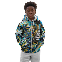 Saint Lucia Kings Cricket Kid Hoodie Born To Lead Caribbean Cricket Graffiti Splash Art
