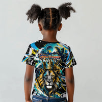 Saint Lucia Kings Cricket Kid T shirt Born To Lead Caribbean Cricket Graffiti Splash Art