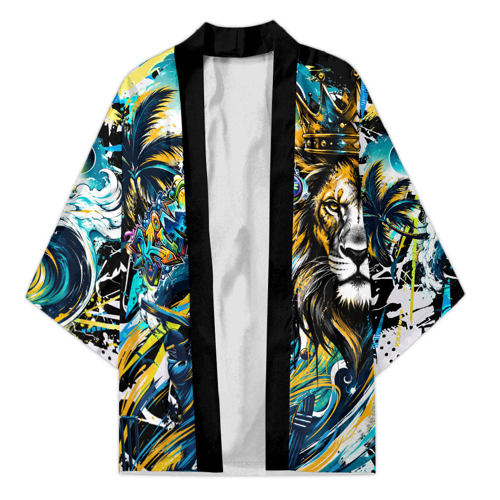 Saint Lucia Kings Cricket Kimono Born To Lead Caribbean Cricket Graffiti Splash Art