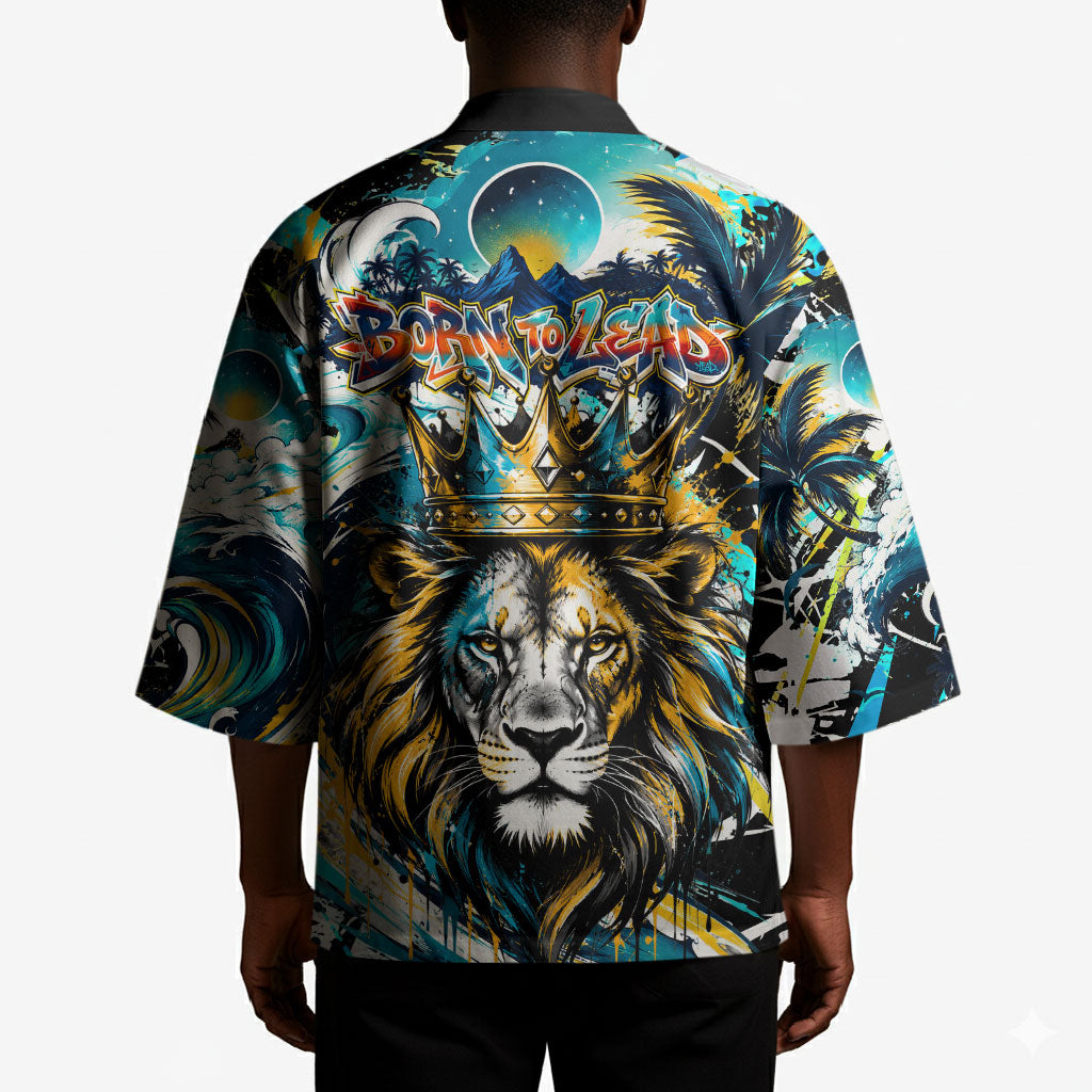 Saint Lucia Kings Cricket Kimono Born To Lead Caribbean Cricket Graffiti Splash Art