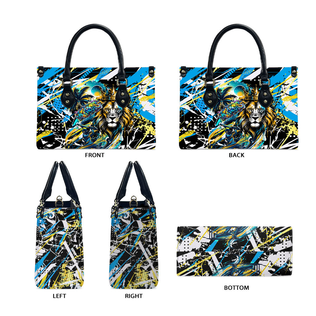 Saint Lucia Kings Cricket Leather Bag Born To Lead Caribbean Cricket Graffiti Splash Art
