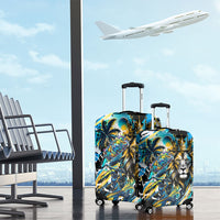 Saint Lucia Kings Cricket Luggage Cover Born To Lead Caribbean Cricket Graffiti Splash Art