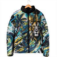 Saint Lucia Kings Cricket Padded Jacket Born To Lead Caribbean Cricket Graffiti Splash Art