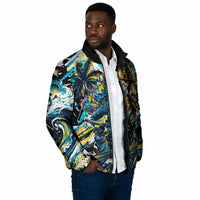 Saint Lucia Kings Cricket Padded Jacket Born To Lead Caribbean Cricket Graffiti Splash Art