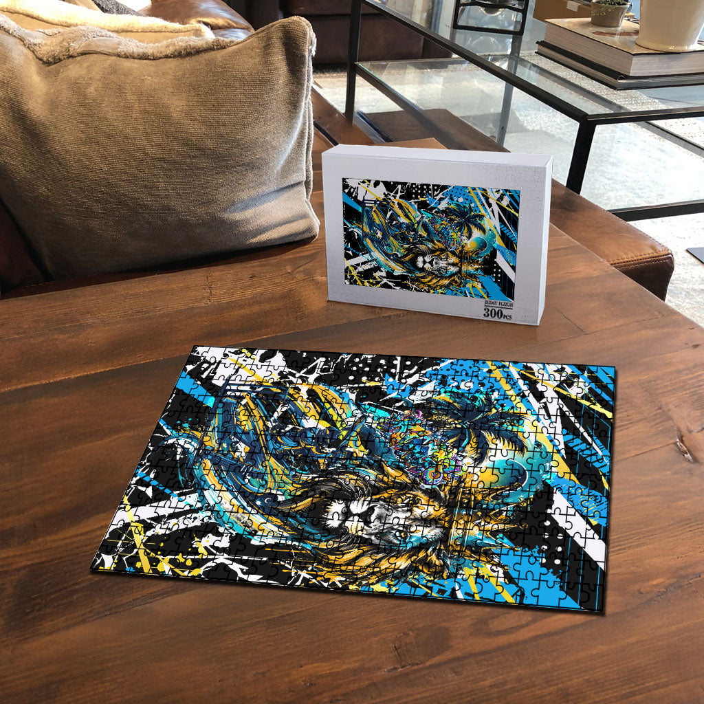 Saint Lucia Kings Cricket Puzzle Born To Lead Caribbean Cricket Graffiti Splash Art
