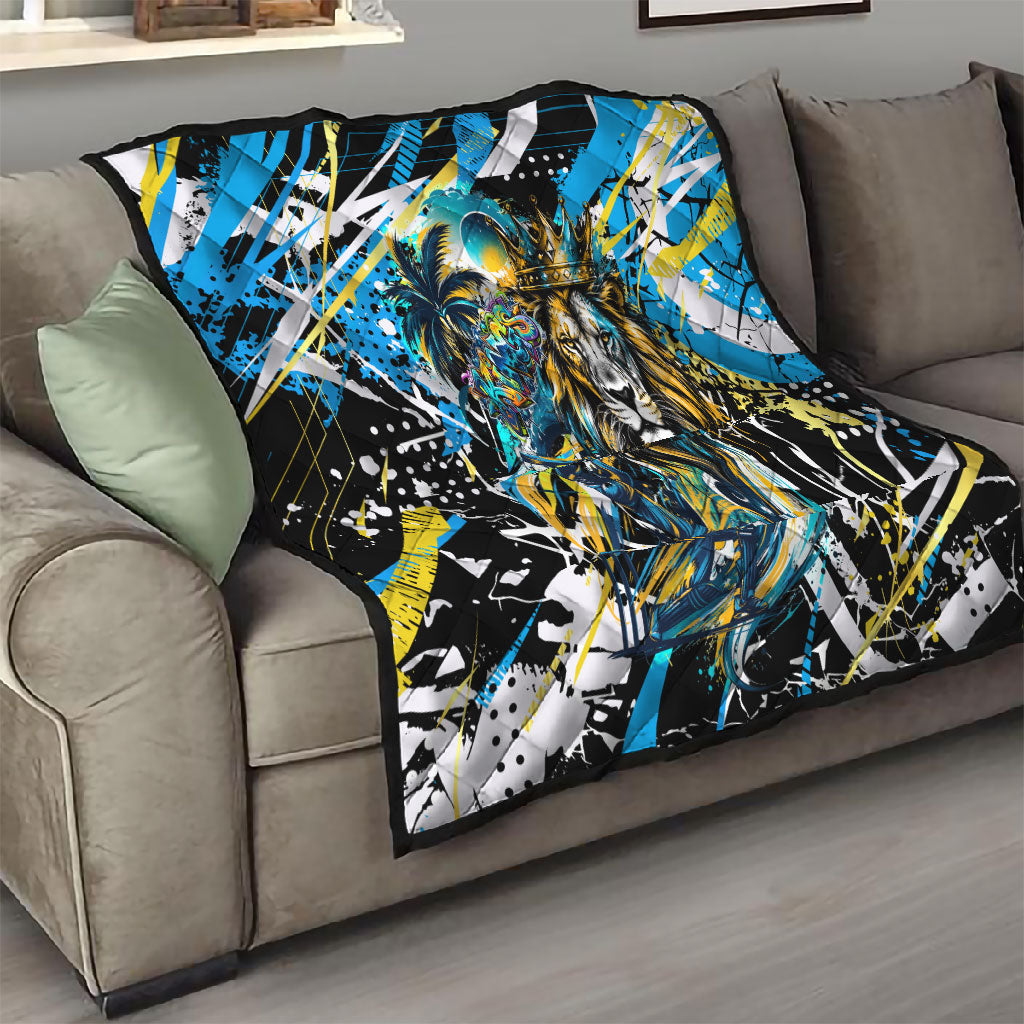 Saint Lucia Kings Cricket Quilt Born To Lead Caribbean Cricket Graffiti Splash Art