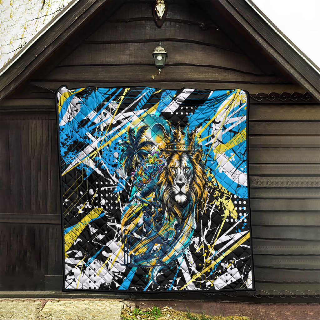 Saint Lucia Kings Cricket Quilt Born To Lead Caribbean Cricket Graffiti Splash Art